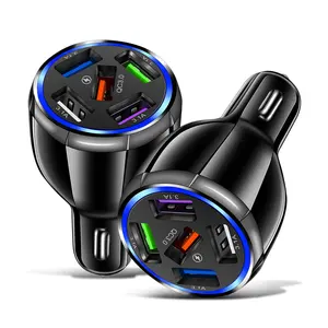 1 Monster Ok Mobiele Telefoon Accessoires Groothandel QC3.0 5 Usb Mobiele Telefoon Adapter Usb Car Charger