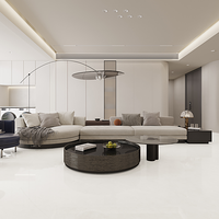 Dalle de carrelage en porcelaine pleine masse effet marbre crème 750x1500mm, polie brillante, antidérapante, résistante à l'usure, faible absorption d'eau