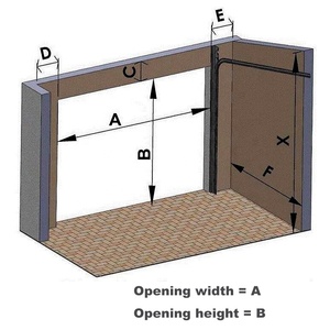Puertas <span class=keywords><strong>de</strong></span> garaje seccionales plegables <span class=keywords><strong>de</strong></span> acero plateado americano, <span class=keywords><strong>chapa</strong></span> <span class=keywords><strong>de</strong></span> Metal blanca <span class=keywords><strong>de</strong></span> 16x8, puertas correderas dobles <span class=keywords><strong>para</strong></span> coche - Product Image 2