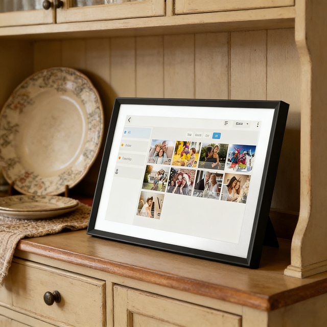 10.1,15.6,21.5 Inch HD Electronic Picture Frame with WiFi Wall Mountable Digital Photo Frame Calendar for Home Planner