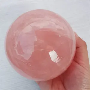 Grosses pierres polies à la main, boules en cristal rose, sphère à quartz, naturelle, vente en gros, livraison gratuite