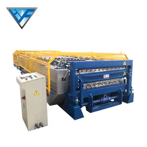 YX8-1150&YX20-1098 double layers rib roofing roll forming machine steel sheet roofing sheet tile making machine