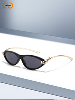 Nouvel Arrivage Twooo T1473 – Lunettes de Soleil Rétro Œil de Chat avec Nœud Original, Monture Fine Tendance Haut de Gamme, Vente en Gros Usine