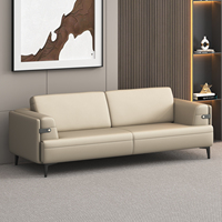 Canapé de bureau avec table basse, mobilier de réception pour hall d'entreprise, style moderne