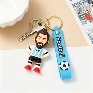 Porte-clés personnalisés sur mesure, designs variés, faible MOQ, échantillon gratuit, cadeau sportif pour les fans de football - Product Image 3