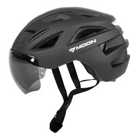Casques de vélo tout-terrain Lingdu à coque PC haute rigidité, doublure amortissante en EPS, respirants, multi-ventilations, unisexes avec éclairage