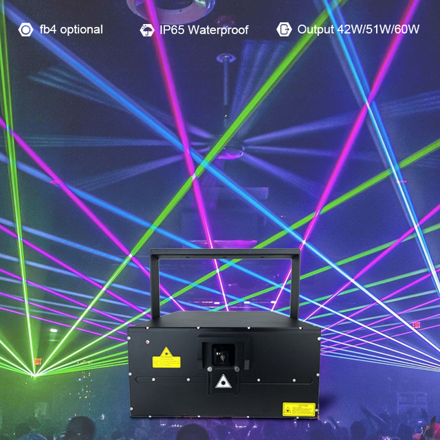 Power Animated Christmas Outdoor Rgb 40w Laser Light Beam Show Projector Module Landmark Waterproof