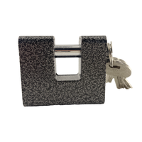 Cadenas en fer de 80mm avec 4 clés en fer, cadenas carré