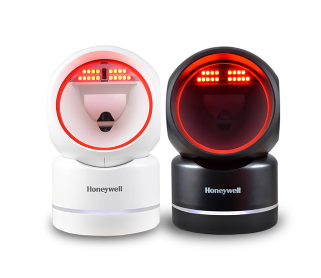 Honeywell Hf680 2D Barcode Scanner Desktop QR Barcode Scanner Black and White USB, RS232