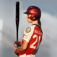 HYPE FIRE Batte de baseball en fibre de carbone composite à motif flamme brillant -3 BBCOR, design flamme de luxe, fabricant OEM