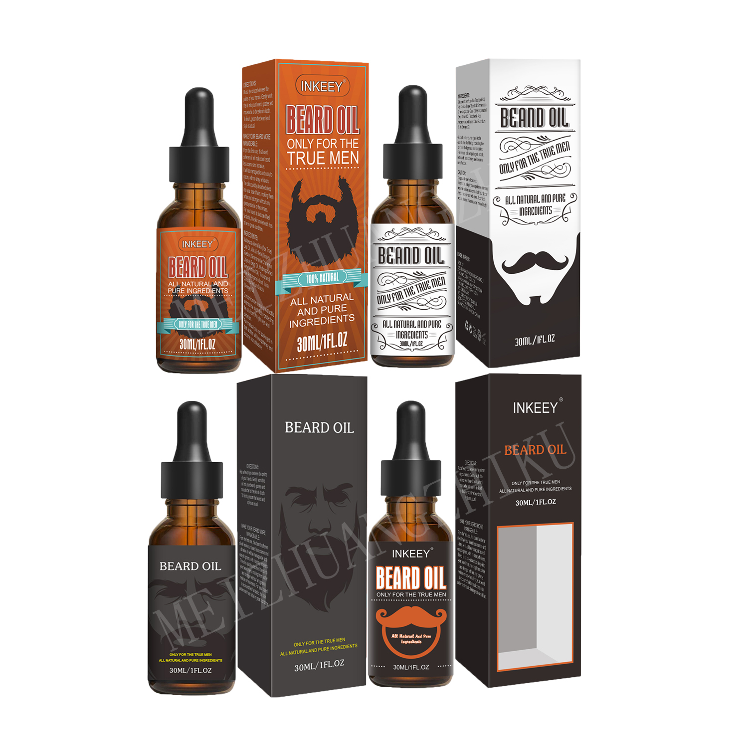 Fragrance Free Beard Oil & Leave In Conditioner 100% Pure Natural Beard Oil for Groomed Beards Mustaches Moisturized Skin