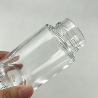 Bocaux en verre de qualité alimentaire à surface lisse avec couvercle à vis, faciles à étiqueter pour le miel, les sauces, les épices, le tri et l'emballage