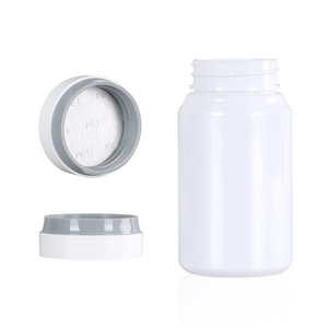 120ml Customized White Capsule Bottle Pharmaceutical <b>Packaging</b> PET <b>Plastic</b> For Health Products With Screw Cap Customized Lid - Product Image 5