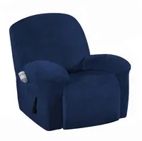 유럽 스타일 안락 의자 스트레치 소파 커버 숯 두꺼운 양털 안락 의자 보호 패드 미끄럼 방지 가구 커버