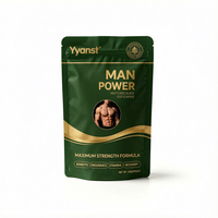 Chocolat chaud au café Force Maximale Premium pour Hommes 100g Sachet Doypack Vert Or pour l'Endurance, la Force et la Récupération OEM Marque Privée
