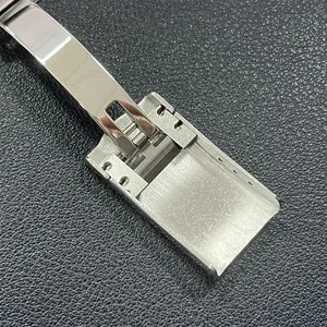 Hebilla Plegable de <span class=keywords><strong>Acero</strong></span> Inoxidable de 9mm-16mm con Cierre Metálico para Correa de Reloj R-olexs <span class=keywords><strong>Submariner</strong></span> Oysterflex Daytona GMT - Product Image 5