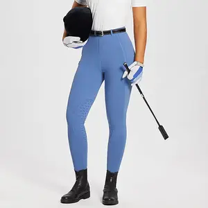 Nieuw Design Vrouwen Paardensport Kleding Paardrijbroek Siliconen Broek Hoge Taille Paardenbroek Legging