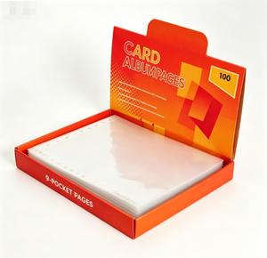 Pages de classeur transparentes à 9 pochettes, protège-cartes à 3 anneaux pour cartes de jeu TCG et cartes de sport à collectionner - Product Image 3