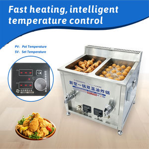 Friggitrice Professionale Hansu 15L a Doppio Serbatoio GPL con Doppia Cesta e Sistema di Scarico Olio per Ristoranti Affollati - Product Image 5