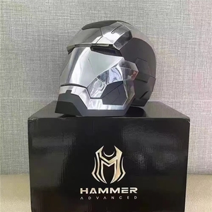 Máscara de <span class=keywords><strong>Casco</strong></span> de Máquina de Combate con Apertura y Cierre Automáticos, Control por Voz y Táctil, Juguete Coleccionable para Adultos - Product Image 3
