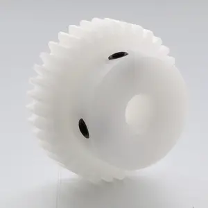 Trắng POM spur Gear 1 khuôn 20 răng Nhựa Nylon bánh 1m20t lỗ 4/5/6/7/8/10/12 cung cấp bánh răng nhựa bán ZD 0.2 CN;SHN