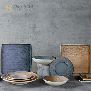 Assiettes à soupe en céramique pour Restaurant, <span class=keywords><strong>vaisselle</strong></span> moderne, service de table en porcelaine <span class=keywords><strong>italienne</strong></span> turque, ensembles de table pour Restaurant, pièces - Product Image 2