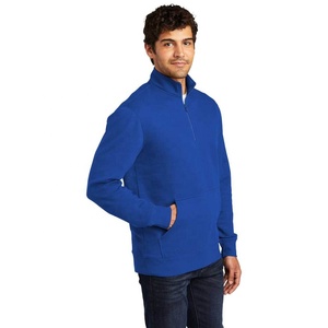 Sweat-shirts en molleton uni pour hommes avec fermeture éclair, collection automne-hiver 2024, sweat-shirts à fermeture éclair pour hommes, logo personnalisé ODM, chemise à fermeture éclair - Product Image 5