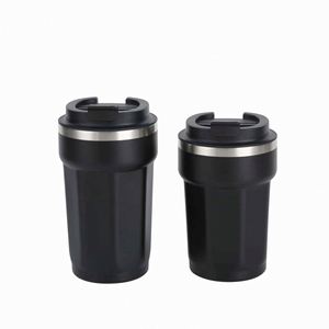 Mug à café simple en acier inoxydable 304, thermos portable pour voiture, cadeau de bureau, mug double usage - Product Image 5