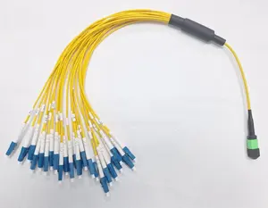 Factory Supply OM3/OM4 8/12/24f/144f G657A1 MPO/MTP Fiber Optic Patch Cord 1.5M