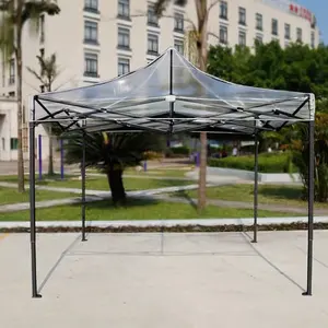 防水屋外6-8人PVCクリアガーデンパーティー宴会透明プラスチックマーキーテント格納式屋外テント