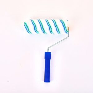 9 <span class=keywords><strong>Rouleau</strong></span> <span class=keywords><strong>de</strong></span> peinture industriel/bricolage-Couverture rayée bleue/verte et poignée en <span class=keywords><strong>fibre</strong></span> <span class=keywords><strong>de</strong></span> <span class=keywords><strong>verre</strong></span> | OEM personnalisable <span class=keywords><strong>pour</strong></span> les entrepreneurs et l'usage domestique - Product Image 2