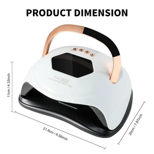 Lampe UV 9W de haute qualité pour le durcissement du vernis à ongles en gel, avec détection de mouvement, outil de manucure et pédicure pour salon, séchoir à ongles LED portable SUN S12 - Product Image 3