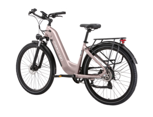 Vélo de ville électrique 700C*50C avec cadre en alliage d'aluminium, batterie au lithium, moteur à moyeu arrière 7 vitesses et frein à disque – Entrepôt UE - Product Image 5