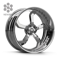 Jantes forgées 722auto Custom Deep Lip 20, 22, 24 pouces, jantes DUB 5 branches forgées en 2 pièces pour Chevrolet