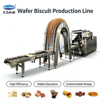 Ligne de production de gaufrettes Skywin 90-270 kg/h / Machine à fabriquer des gaufrettes / Petite machine à fabriquer des gaufrettes
