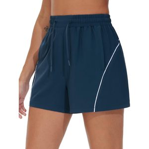 Shorts de course pour femmes FOXA à taille haute avec poches, coupe ample, légers, pour l'entraînement, le yoga et les activités sportives - Product Image 5