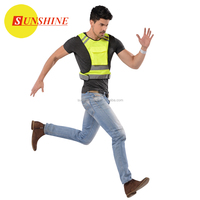 Gilet de ceinture réfléchissant de chasse orange haute visibilité