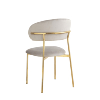 Ensemble de salle à manger extérieure de style scandinave moderne, chaise en contreplaqué avec pieds en métal