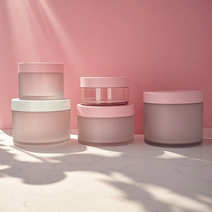 Hot Selling Empty Cosmetic Containers 2oz 4oz 8oz 10oz 16oz 250ml 500ml Thick Wall Hard Frosted Clear PET <b>Plastic</b> Cream <b>Jar</b> - Product Image 1