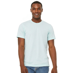 T-shirt pour homme, couleur unie, simple, léger, à séchage rapide, col rond, manches courtes, respirant, coupe classique, personnalisable - Product Image 1