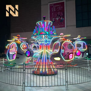 Manèges pour enfants <span class=keywords><strong>Parc</strong></span> d'attractions Nouveau design Mini hélicoptère Avion à commande automatique Fibre de verre Acier Intérieur pour centres commerciaux - Product Image 5