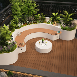 <span class=keywords><strong>Jardinière</strong></span> Moderne Écologique Irrégulière en Métal pour Sol, Cour, Balcon, Terrasse, <span class=keywords><strong>Jardin</strong></span>, Siège Commercial et Public - Product Image 1