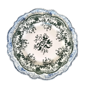 Exquisitos Juegos de Vajilla de Porcelana Nueva para Fiestas y Bodas, con Borde de Flores, Estilo Romántico, Venta al por Mayor, OEM, ODM Disponible - Product Image 2