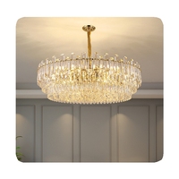 Lustre de plafond en cristal LED, lampe suspendue pour salon, luminaire rectangulaire suspendu, gris fumé, luminaires de cuisine pour la maison