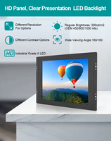 Industrieller 12-Zoll 4:3 TFT-LCD-Monitor mit Vollständigen Schnittstellen, Eingebautem Lautsprecher, Optionaler Touchfunktion