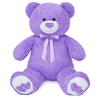 Boneka Beruang Teddy Hati Merah 43 Inci dari Bahan PP Cotton, Super Lembut dan Menggemaskan untuk Anak-anak, Hadiah Baby Shower, Hari Valentine