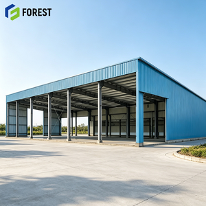 Structure en acier galvanisé à section H, résistante aux tremblements de terre, entrepôt commercial à côtés ouverts, entrepôt de transit à haut débitement - Product Image 1