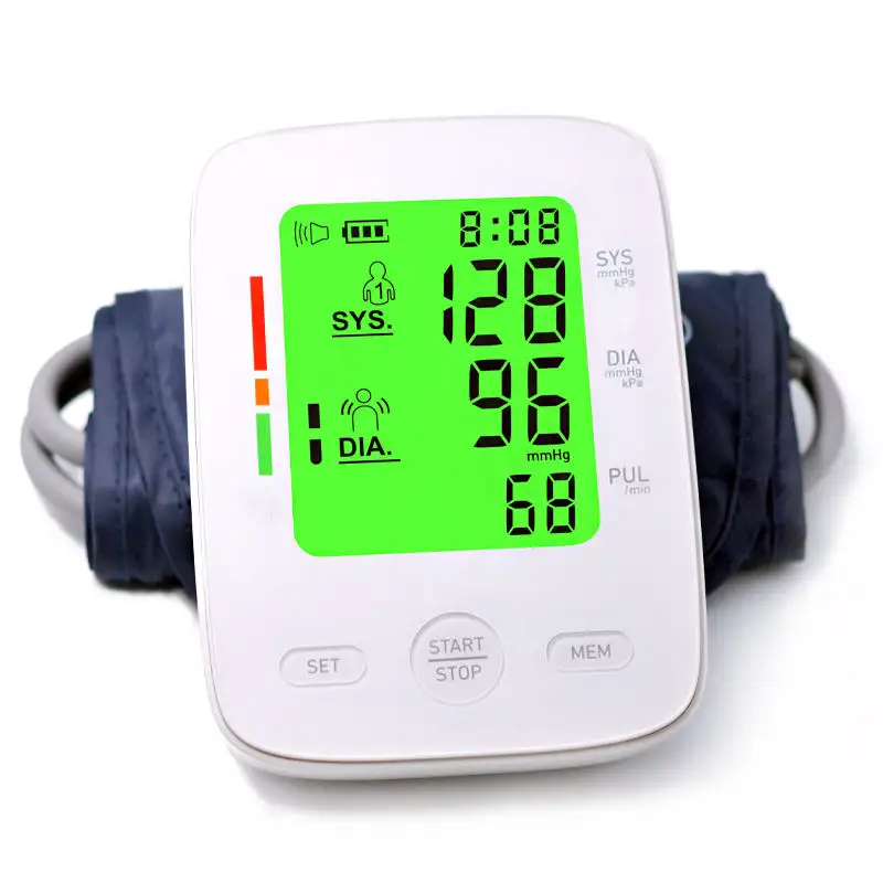 Оптовая продажа, портативный монитор артериального давления BP120, Электронная память для домашнего использования, автоматический цифровой аппарат для измерения артериального давления