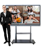 65-86 inch All-in-One interactief whiteboard smart display OPS PC Android 15 touchscreen 4K metalen frame 20/40 aanraakpunten