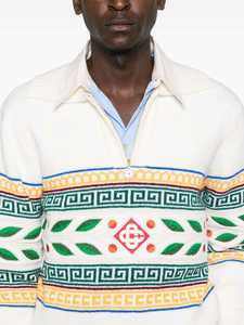 Automne et hiver hommes demi-fermeture éclair pull pull tricoté de haute qualité chaud et doux décontracté nouveau pull pour hommes - Product Image 2